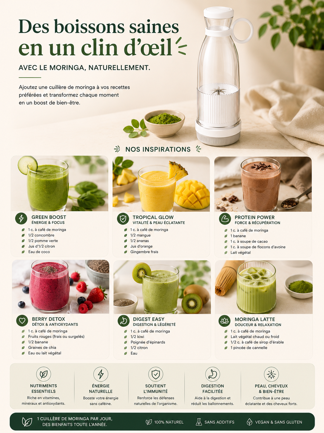 Mini Blender Portable – Grin Boost