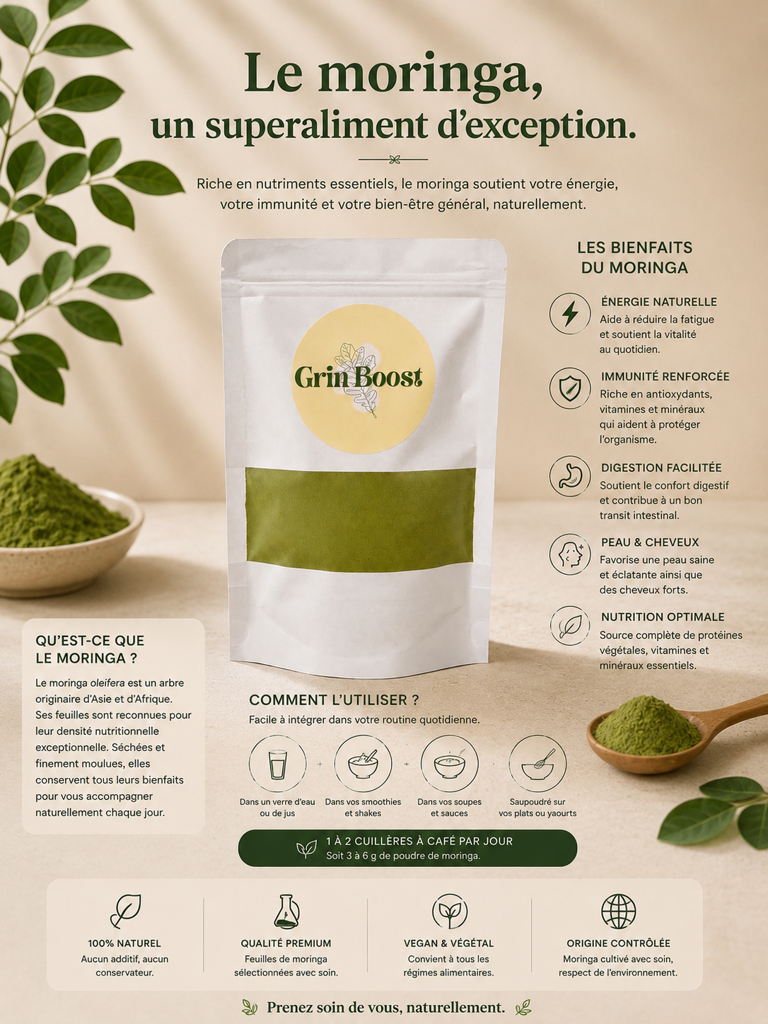 Moringa en poudre